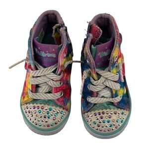 Skechers Twinkle Toes Light Up High Top Sneakers Size 6 Girl’s